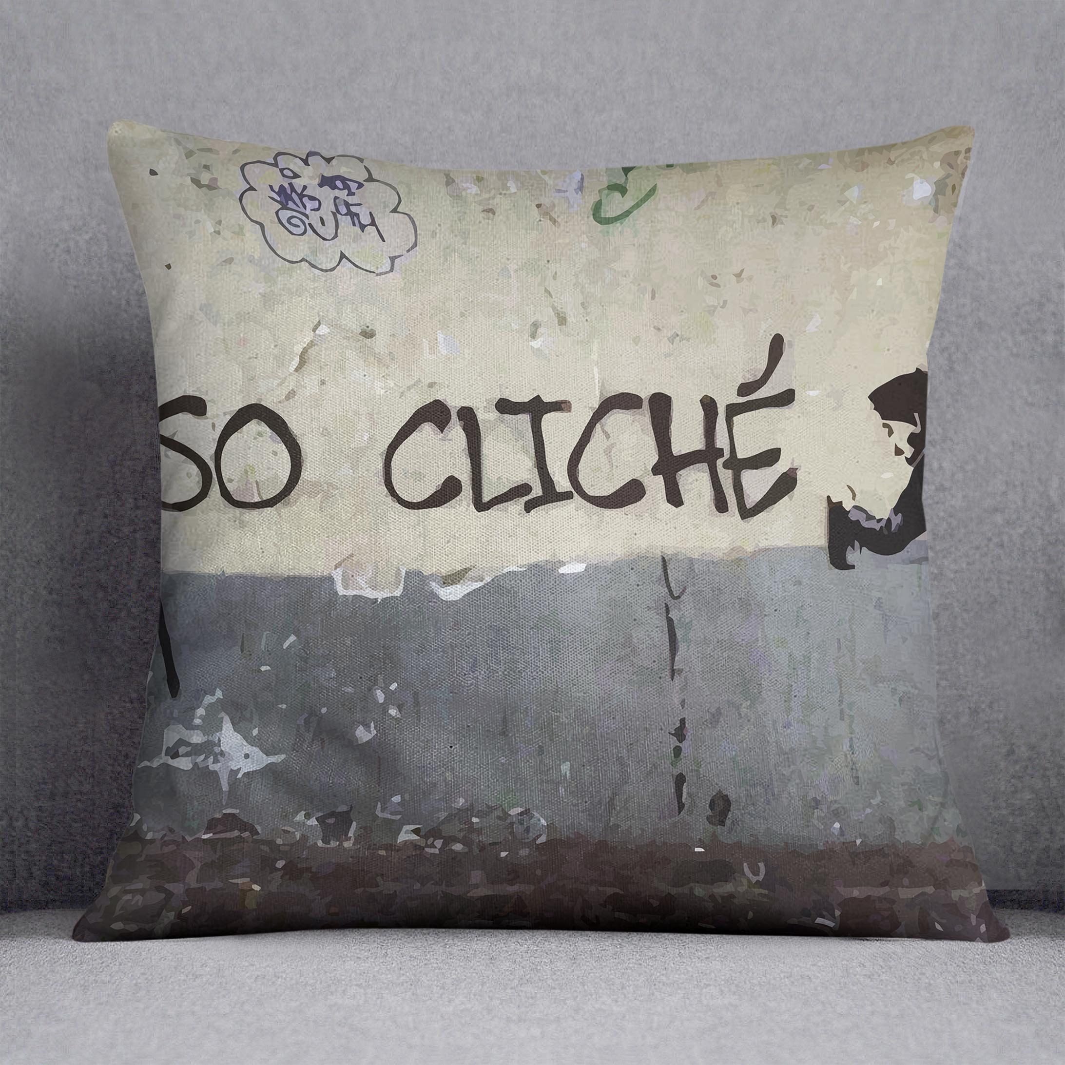 Banksy So Cliche Cushion