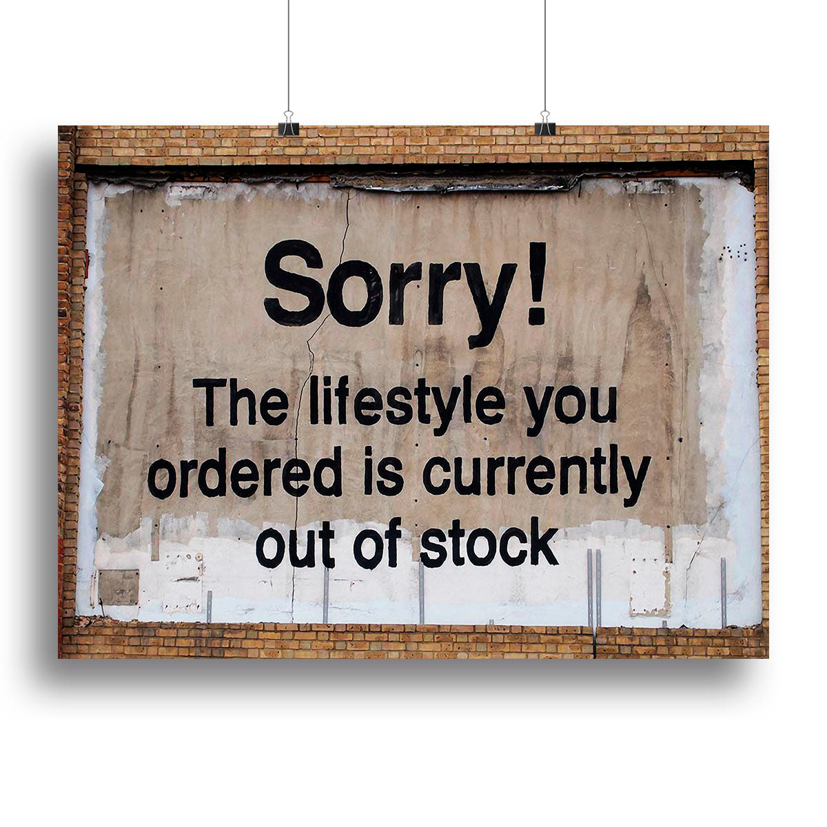 Banksy The Lifestyle You Ordered Canvas Print or Poster - Canvas Art Rocks - 2