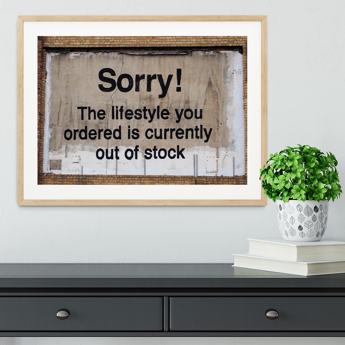 Banksy The Lifestyle You Ordered Framed Print - Canvas Art Rocks - 3