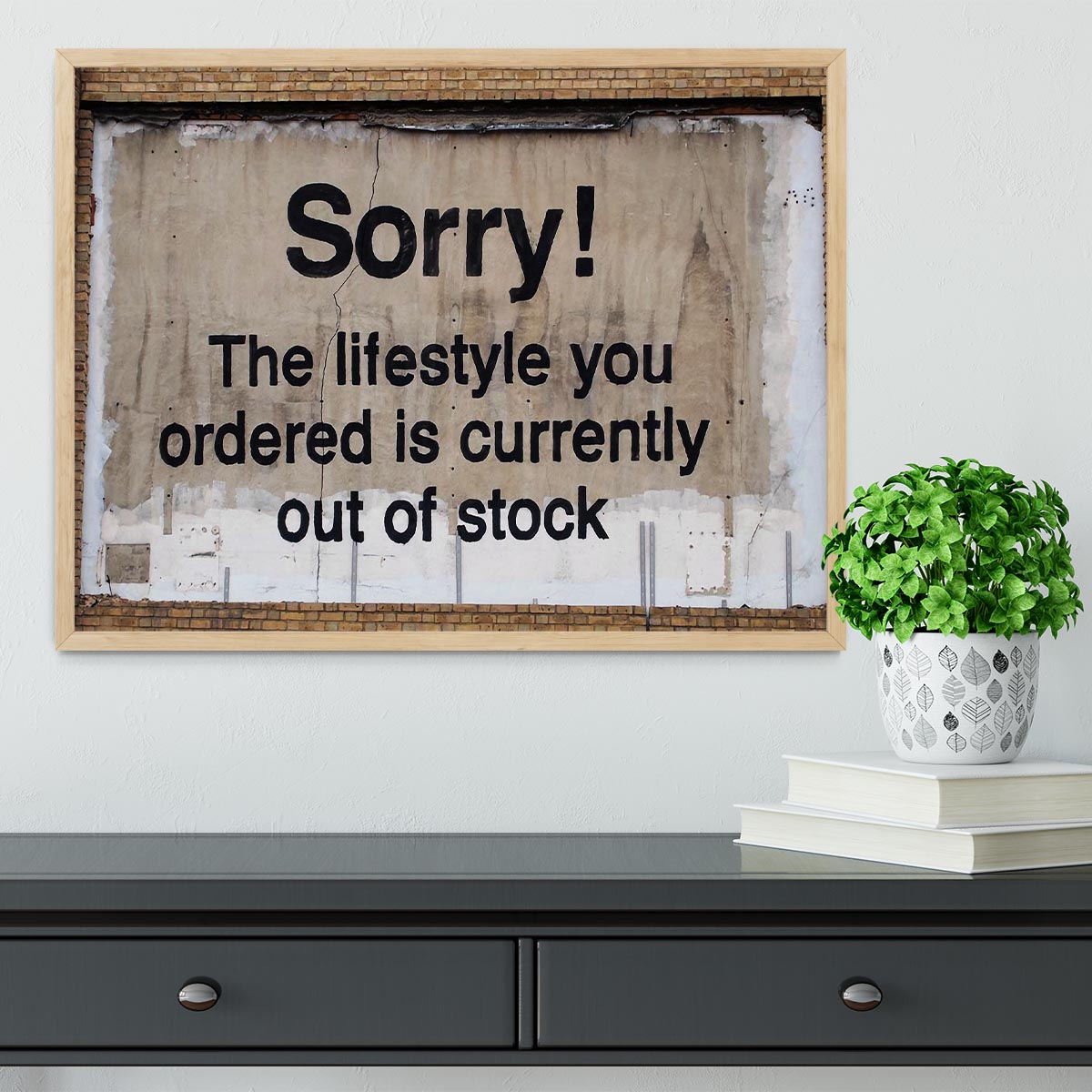 Banksy The Lifestyle You Ordered Framed Print - Canvas Art Rocks - 4