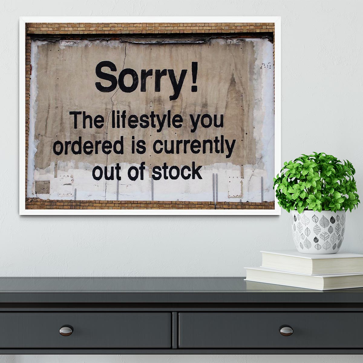 Banksy The Lifestyle You Ordered Framed Print - Canvas Art Rocks -6