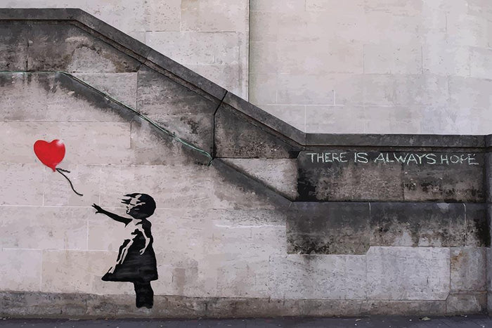 Banksy There Is Always Hope Wall Mural Wallpaper