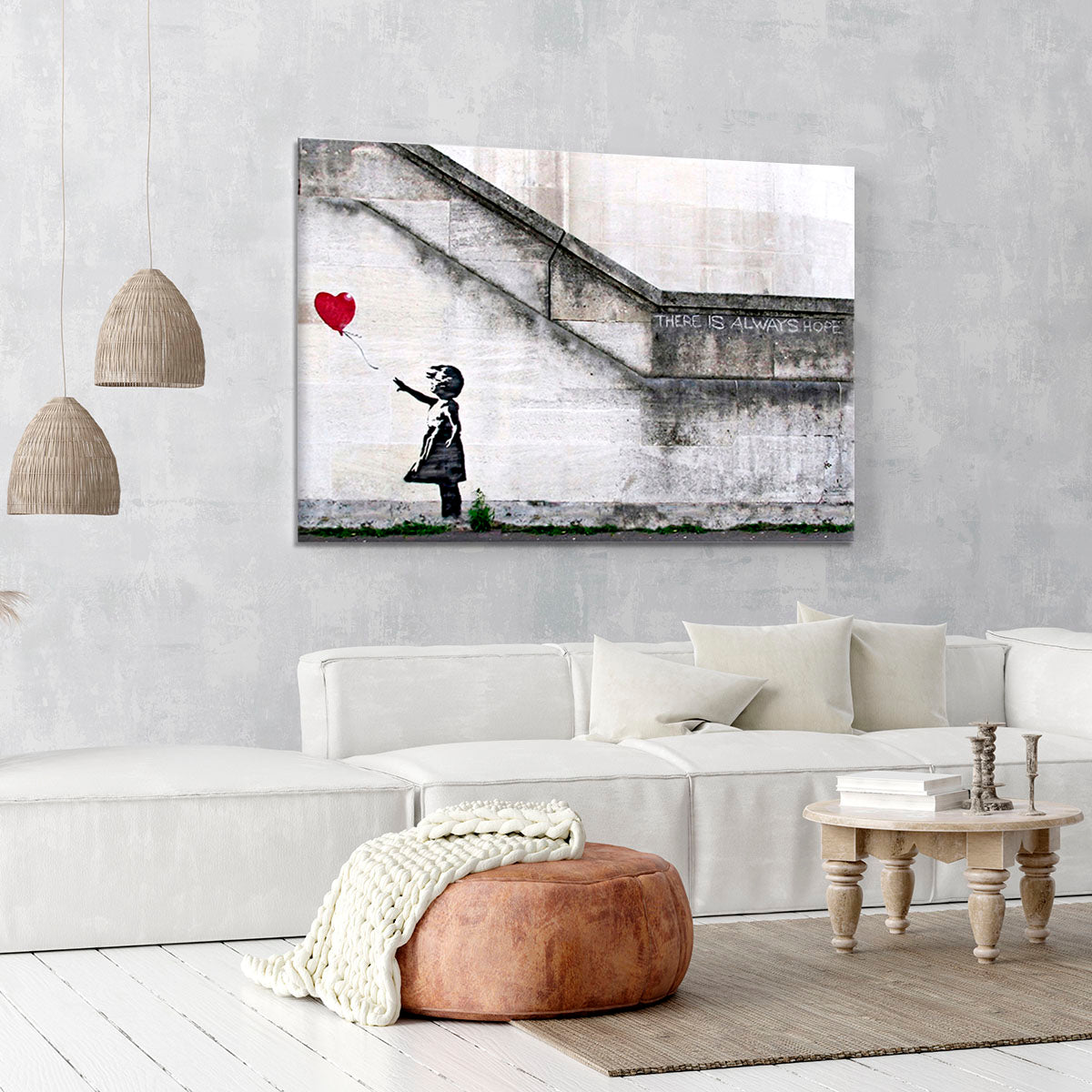 Banksy There is Always Hope Canvas Print or Poster - Canvas Art Rocks - 6