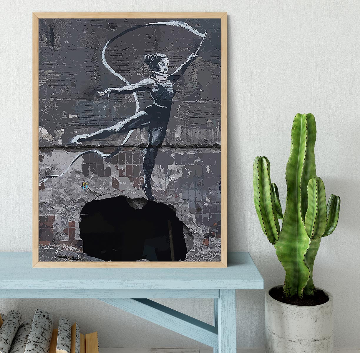 Banksy Ukraine Irpin Gymnast Framed Print - Canvas Art Rocks - 4