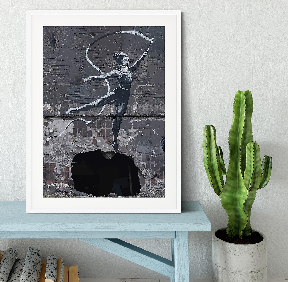 Banksy Ukraine Irpin Gymnast Framed Print - Canvas Art Rocks - 5