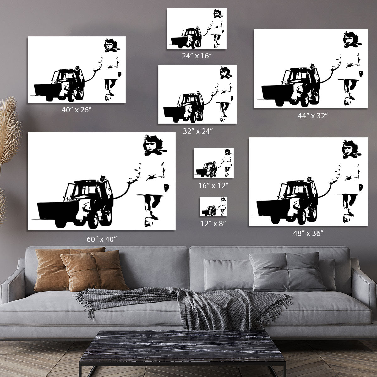 Banksy Walking The Cat Canvas Print or Poster - Canvas Art Rocks - 7
