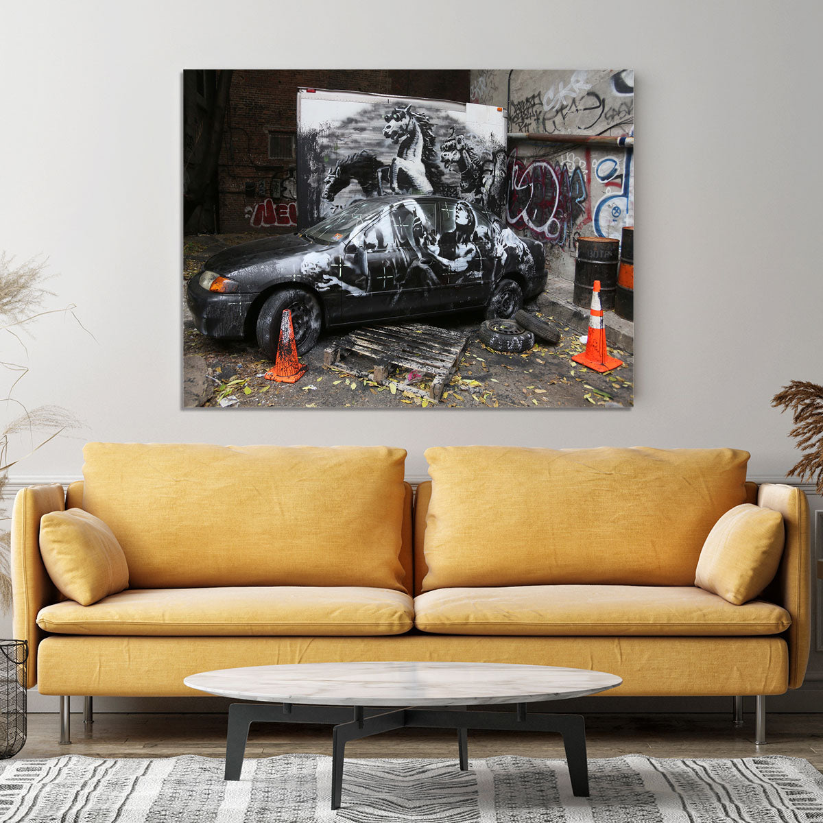 Banksy War Horse Canvas Print or Poster - Canvas Art Rocks - 4