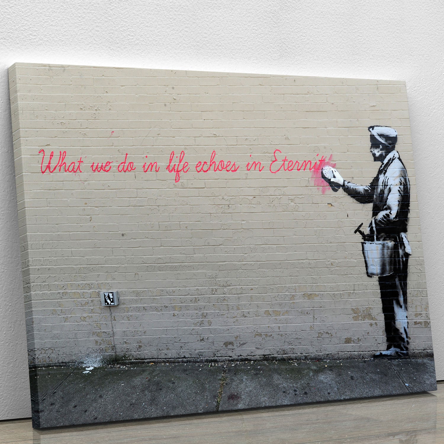 Banksy What We Do In Life Canvas Print or Poster - Canvas Art Rocks - 1
