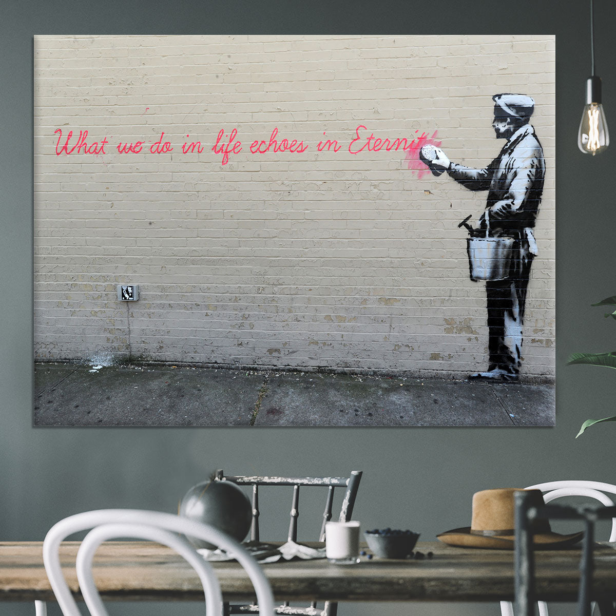 Banksy What We Do In Life Canvas Print or Poster - Canvas Art Rocks - 3