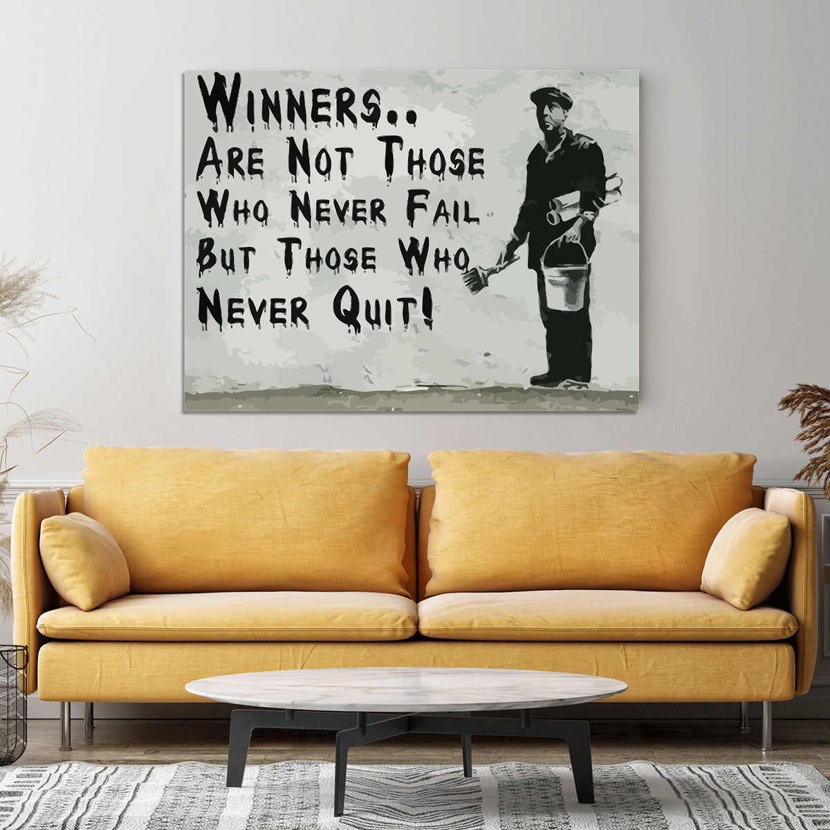 Banksy Winners Are Not Canvas Print or Poster - Canvas Art Rocks - 4