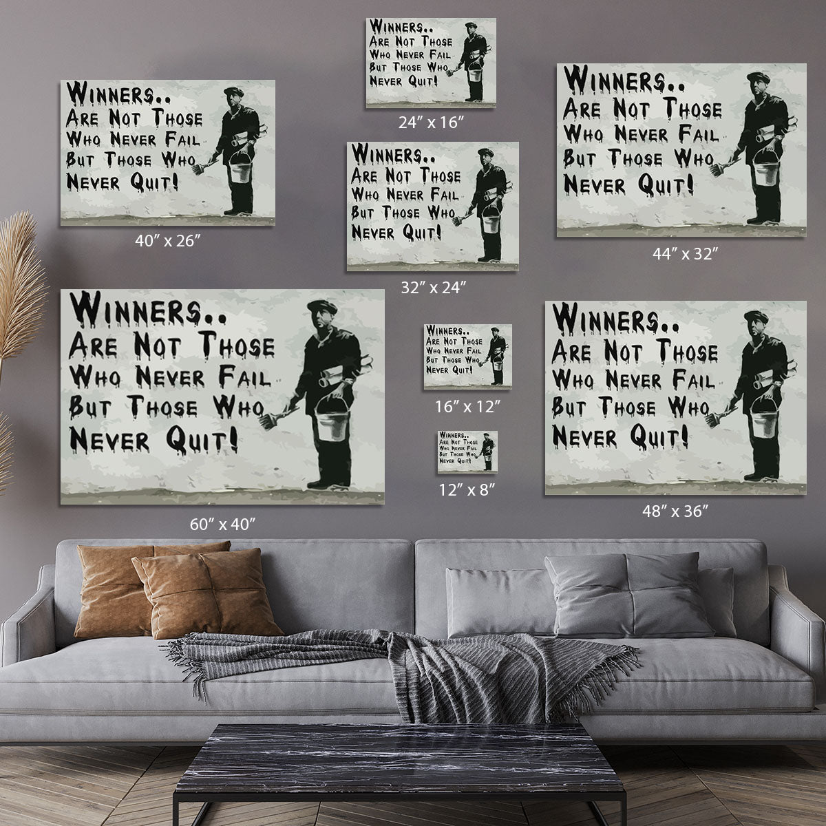 Banksy Winners Are Not Canvas Print or Poster - Canvas Art Rocks - 7