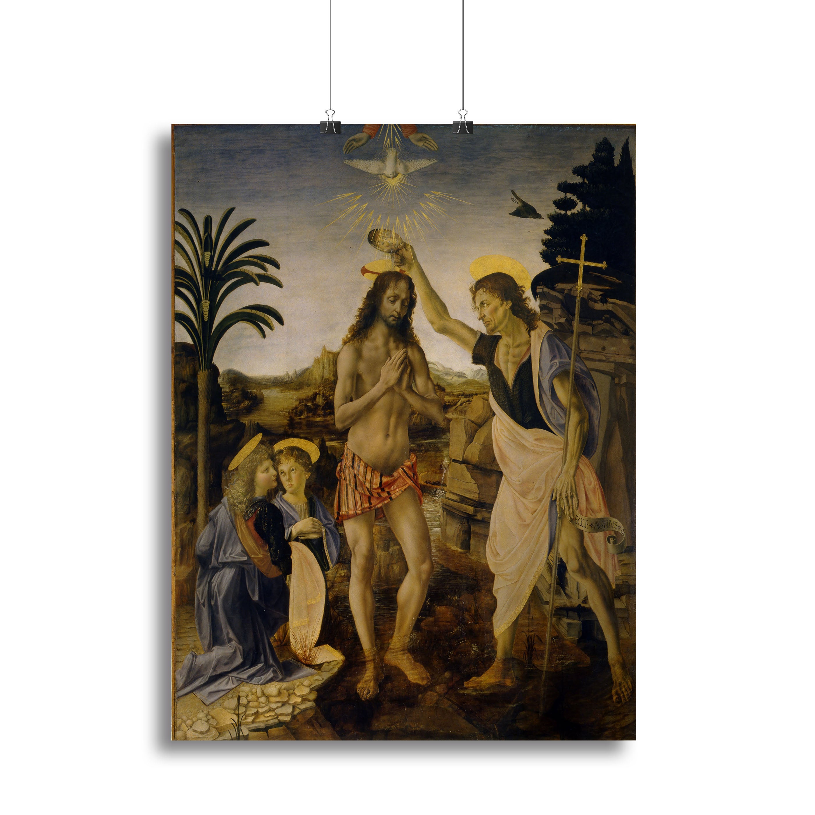 Baptism Of Christ by Da Vinci Canvas Print or Poster - Canvas Art Rocks - 2