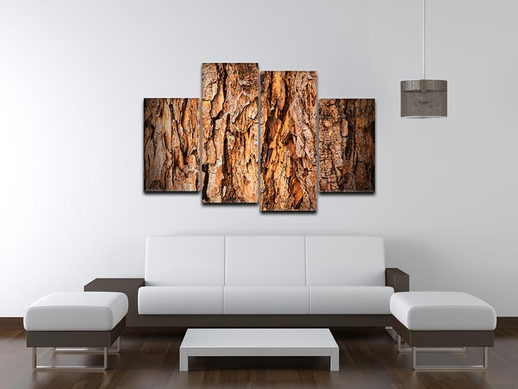 Bark texture 4 Split Panel Canvas - Canvas Art Rocks - 3