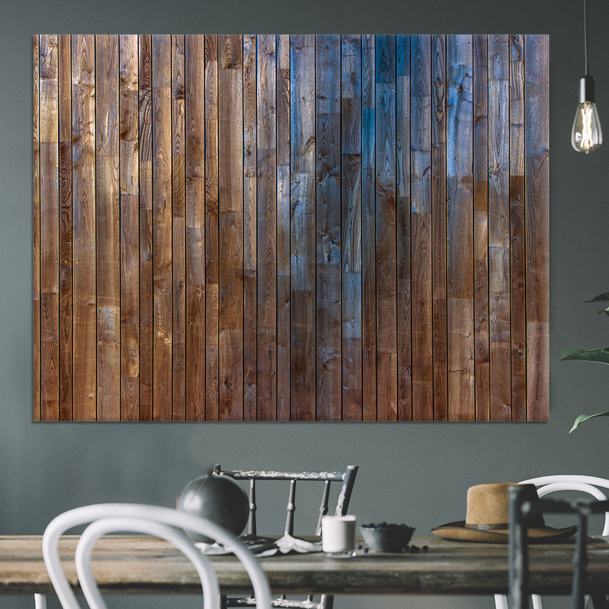 Barn Wood Wall Background Canvas Print or Poster - Canvas Art Rocks - 3
