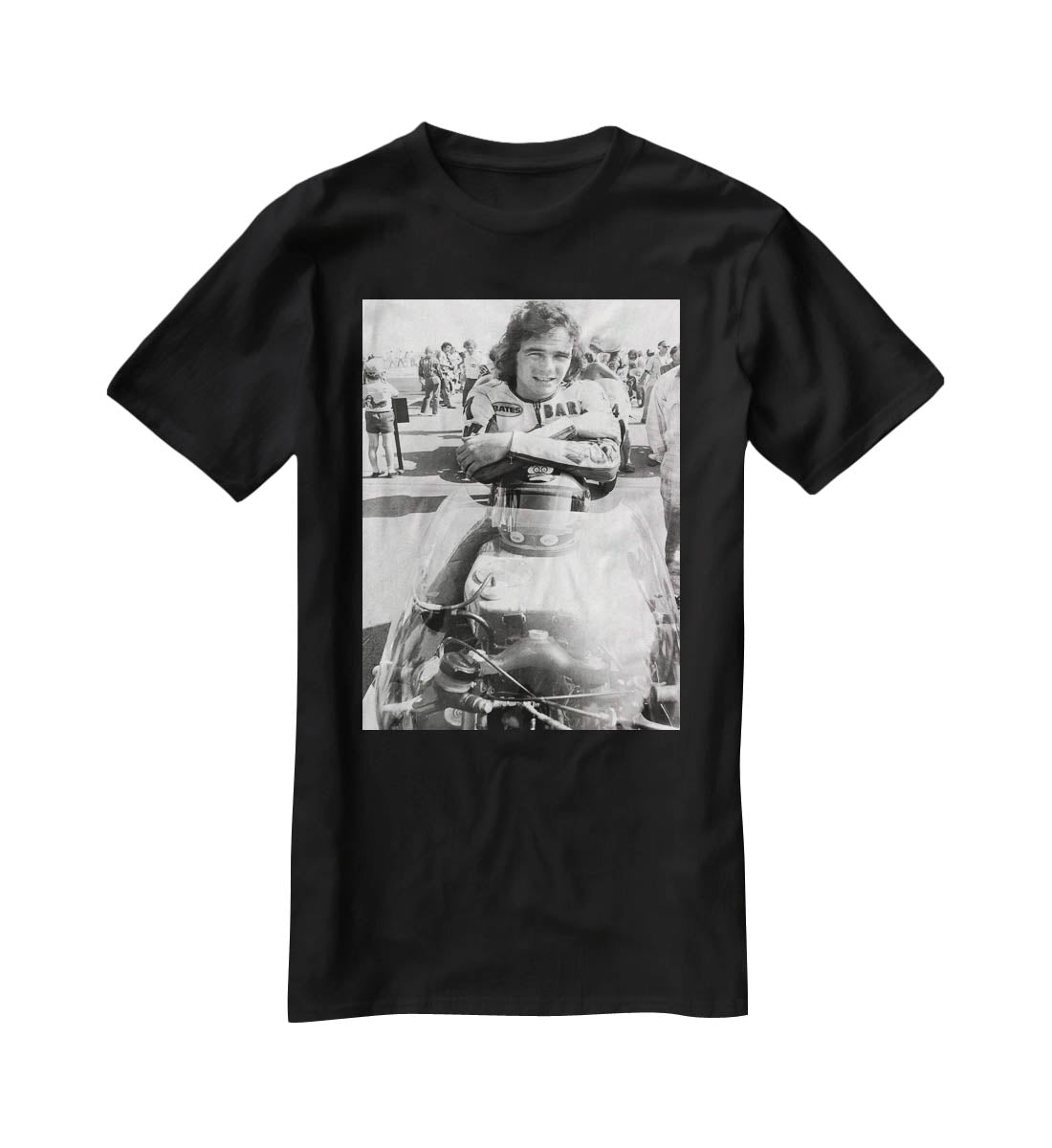 Barry Sheene motorcycle racing champion T-Shirt - Canvas Art Rocks - 1