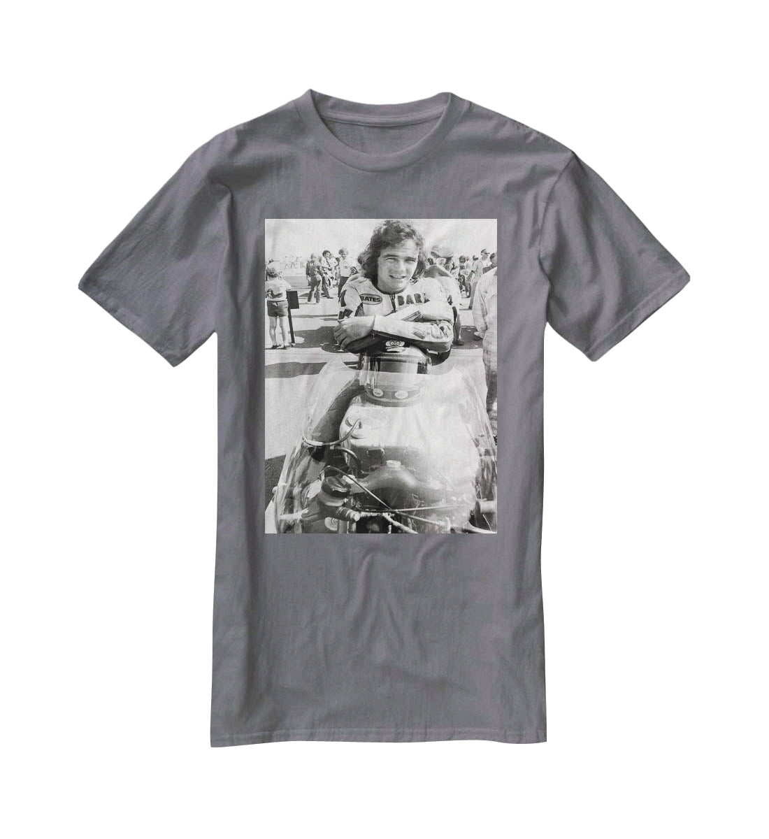 Barry Sheene motorcycle racing champion T-Shirt - Canvas Art Rocks - 3