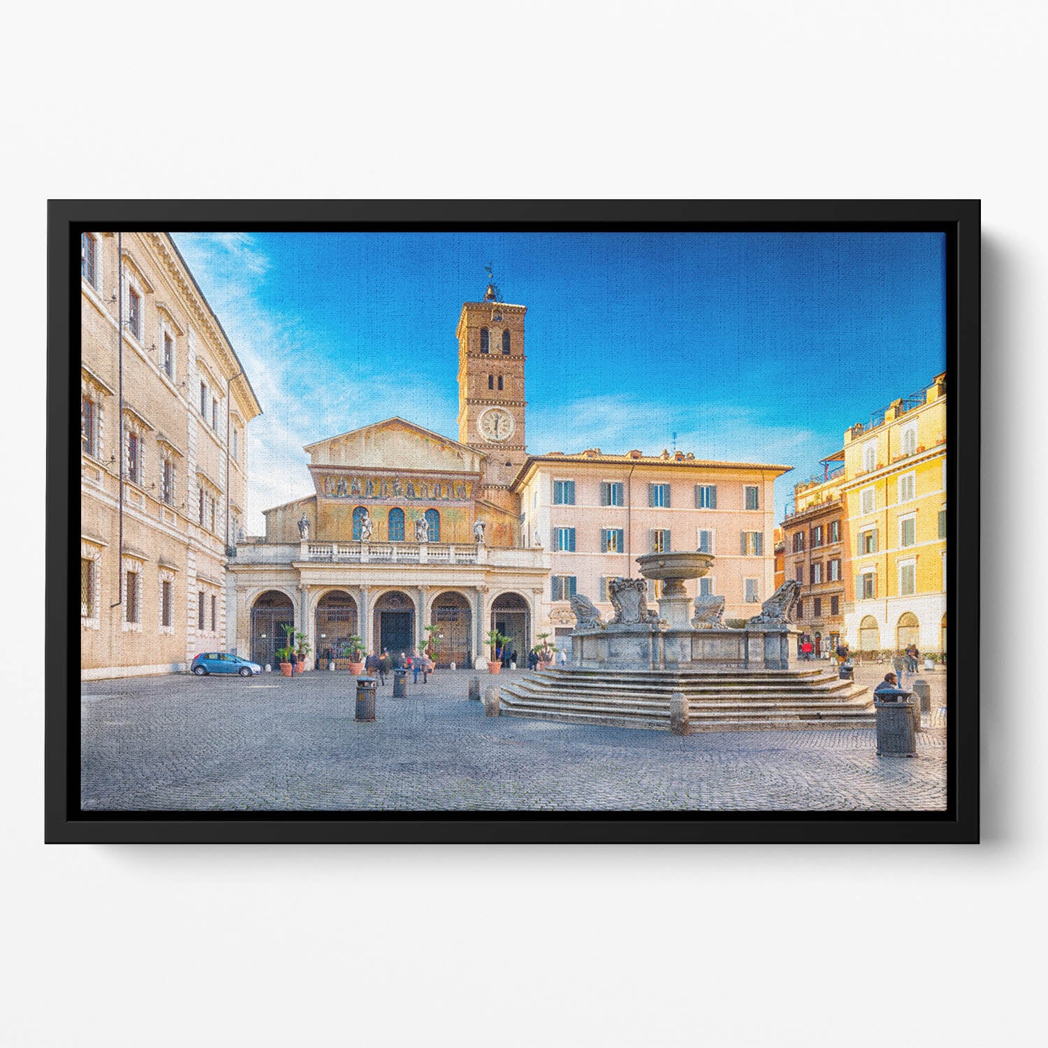Basilica of Saint Mary in Rome Floating Framed Canvas