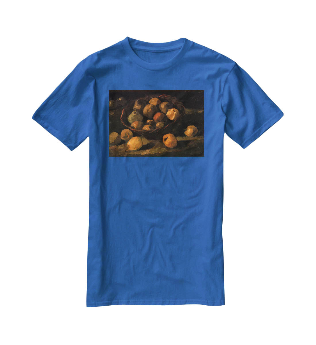 Basket of Apples by Van Gogh T-Shirt - Canvas Art Rocks - 2