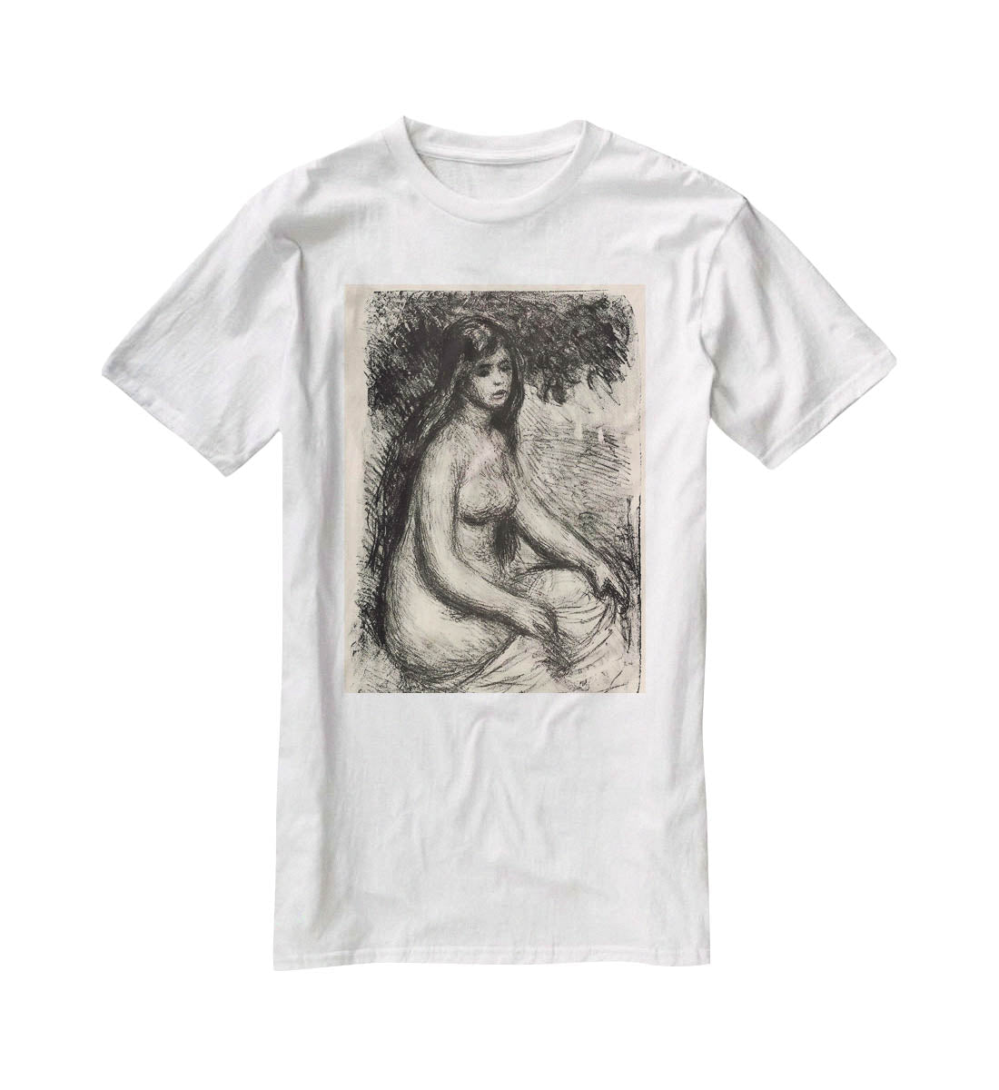 Bather 3 by Renoir T-Shirt - Canvas Art Rocks - 5