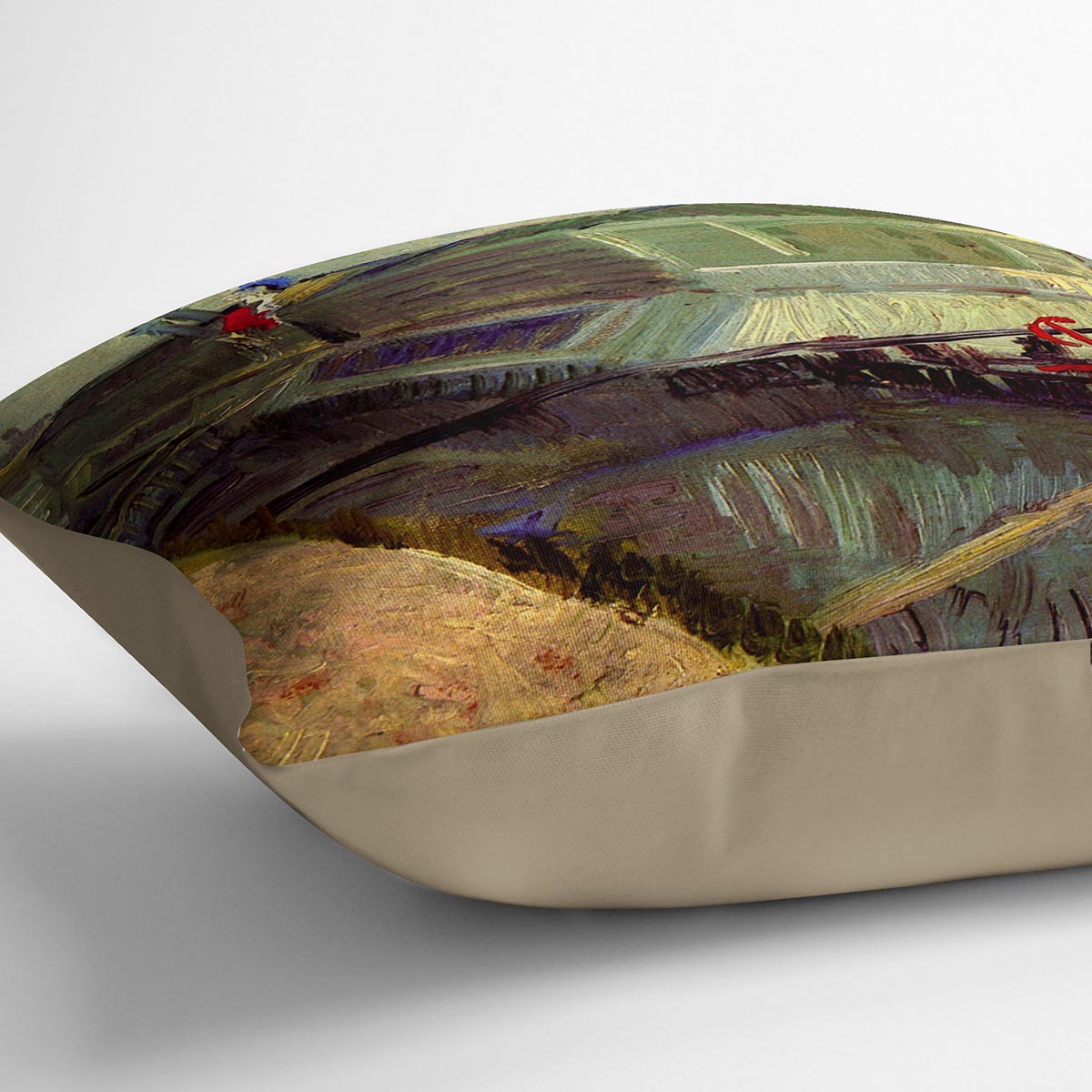 Bathing Float on the Seine at Asniere by Van Gogh Cushion