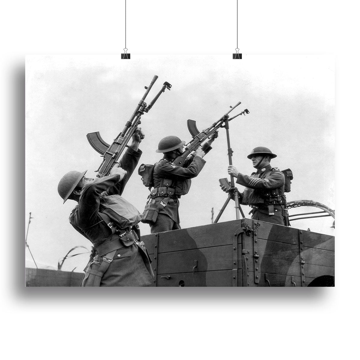 Battalion with anti-aircraft guns Canvas Print or Poster - Canvas Art Rocks - 2