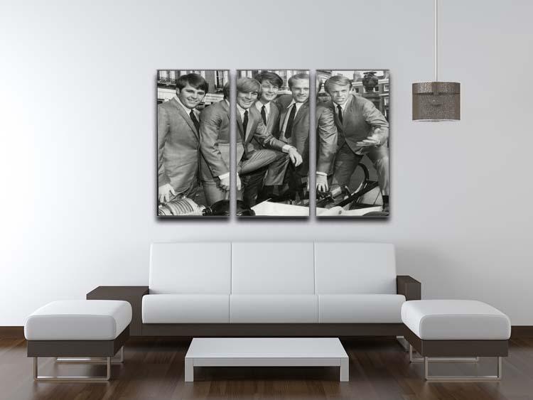 Beach Boys in suits 3 Split Panel Canvas Print - Canvas Art Rocks - 3
