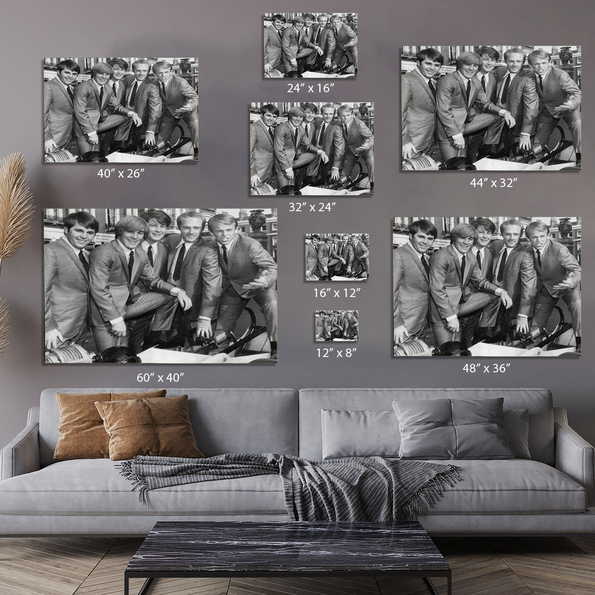 Beach Boys in suits Canvas Print or Poster - Canvas Art Rocks - 7