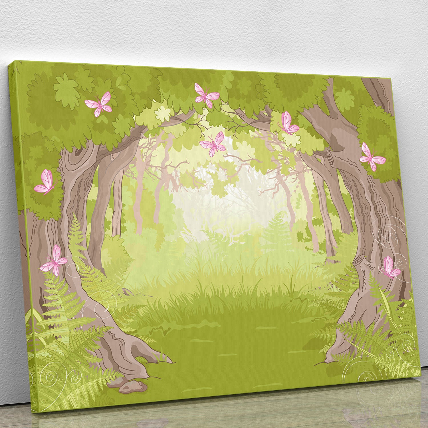Beautiful Glade in the Magic forest Canvas Print or Poster - Canvas Art Rocks - 1