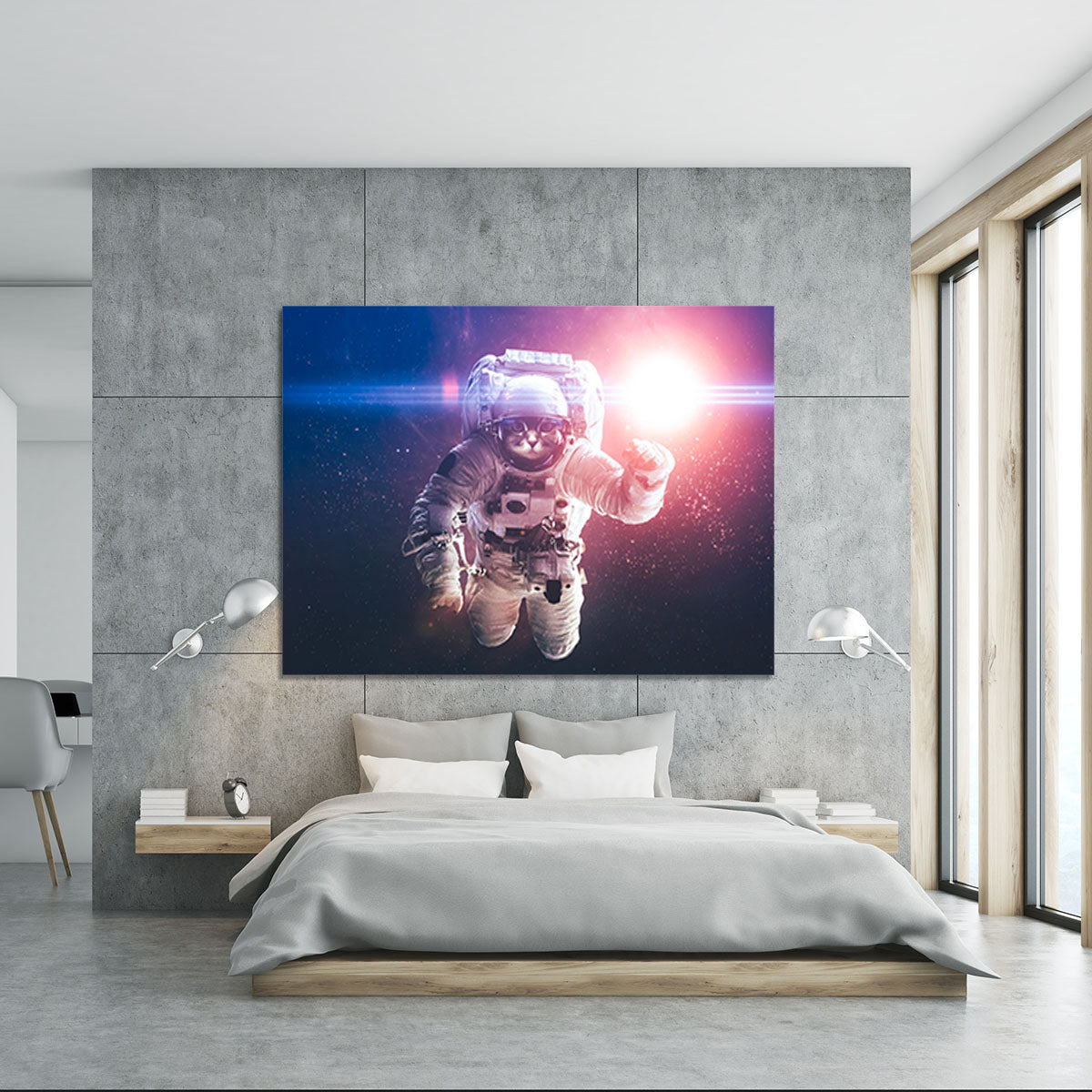 Beautiful cat in outer space Canvas Print or Poster - Canvas Art Rocks - 5