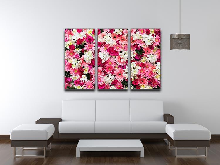 Beautiful flowers for wedding 3 Split Panel Canvas Print - Canvas Art Rocks - 3