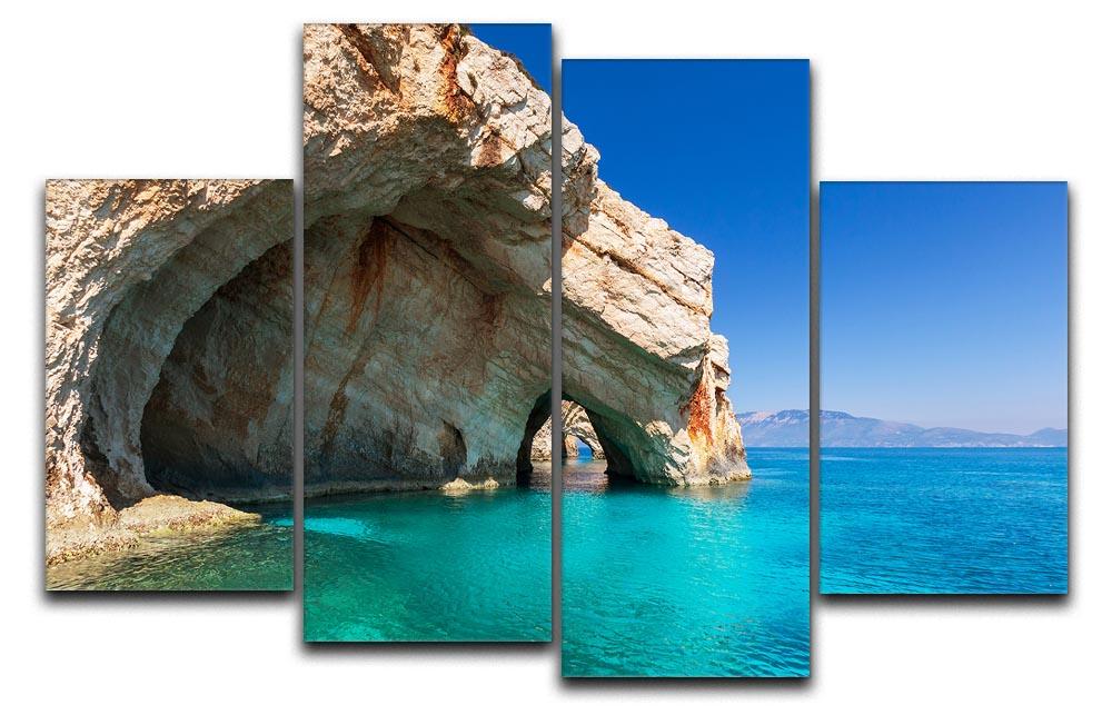 Beautiful sea landscapes 4 Split Panel Canvas  - Canvas Art Rocks - 1