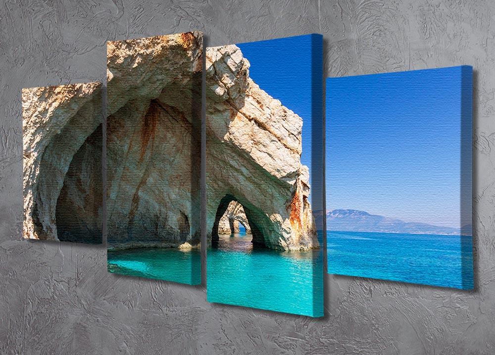 Beautiful sea landscapes 4 Split Panel Canvas  - Canvas Art Rocks - 2