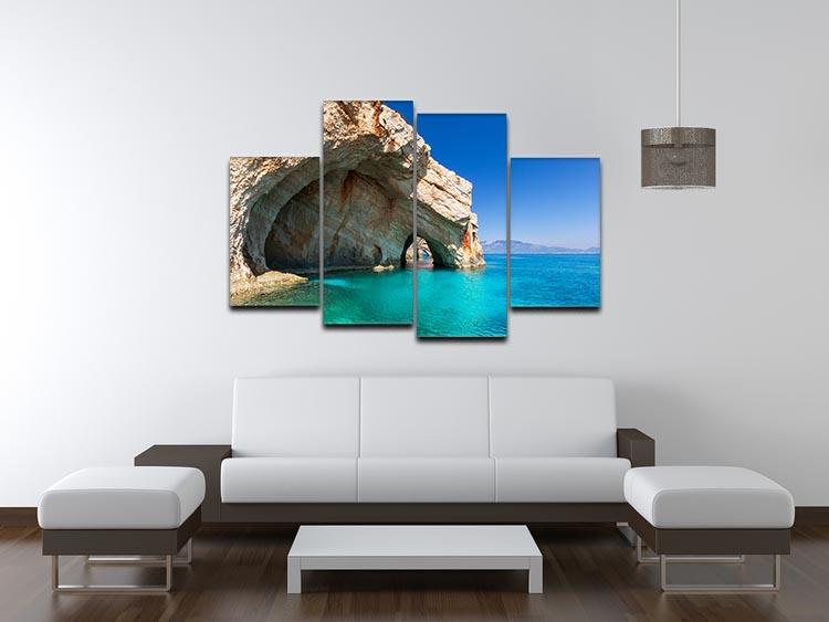 Beautiful sea landscapes 4 Split Panel Canvas  - Canvas Art Rocks - 3