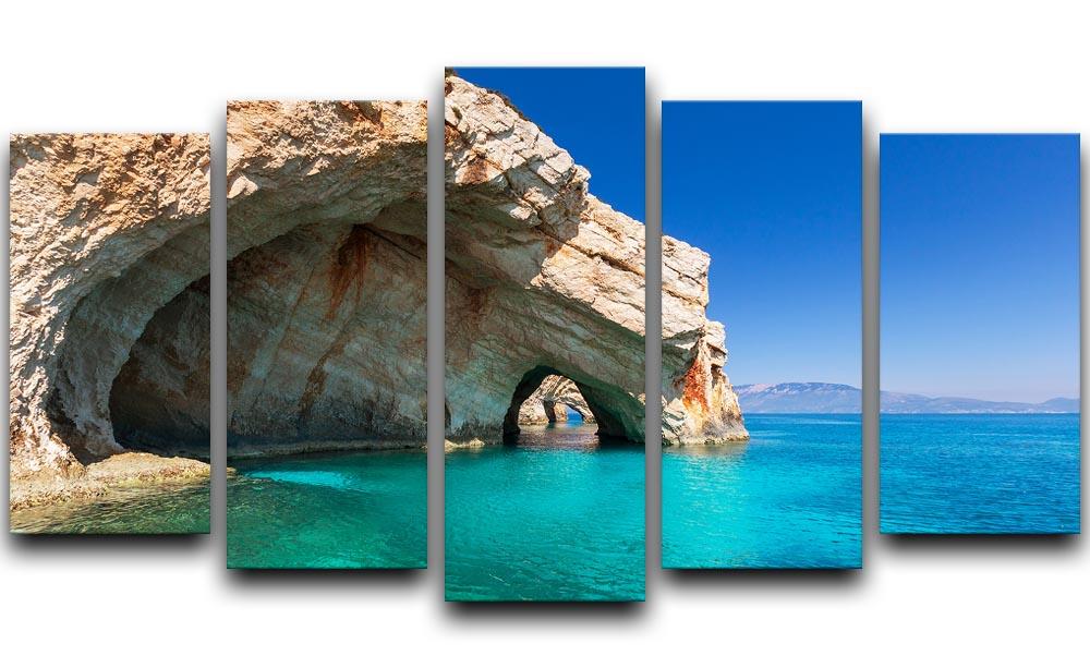 Beautiful sea landscapes 5 Split Panel Canvas  - Canvas Art Rocks - 1