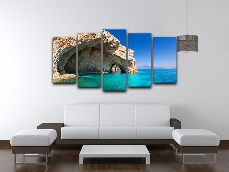 Beautiful sea landscapes 5 Split Panel Canvas  - Canvas Art Rocks - 3