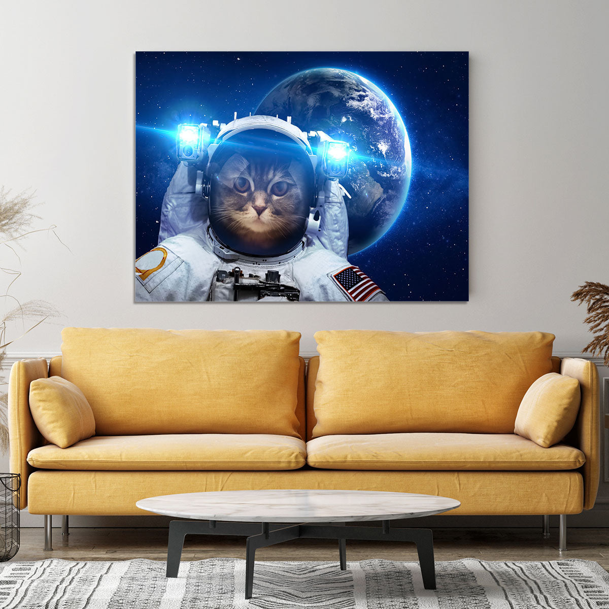 Beautiful tabby cat in outer space Canvas Print or Poster - Canvas Art Rocks - 4