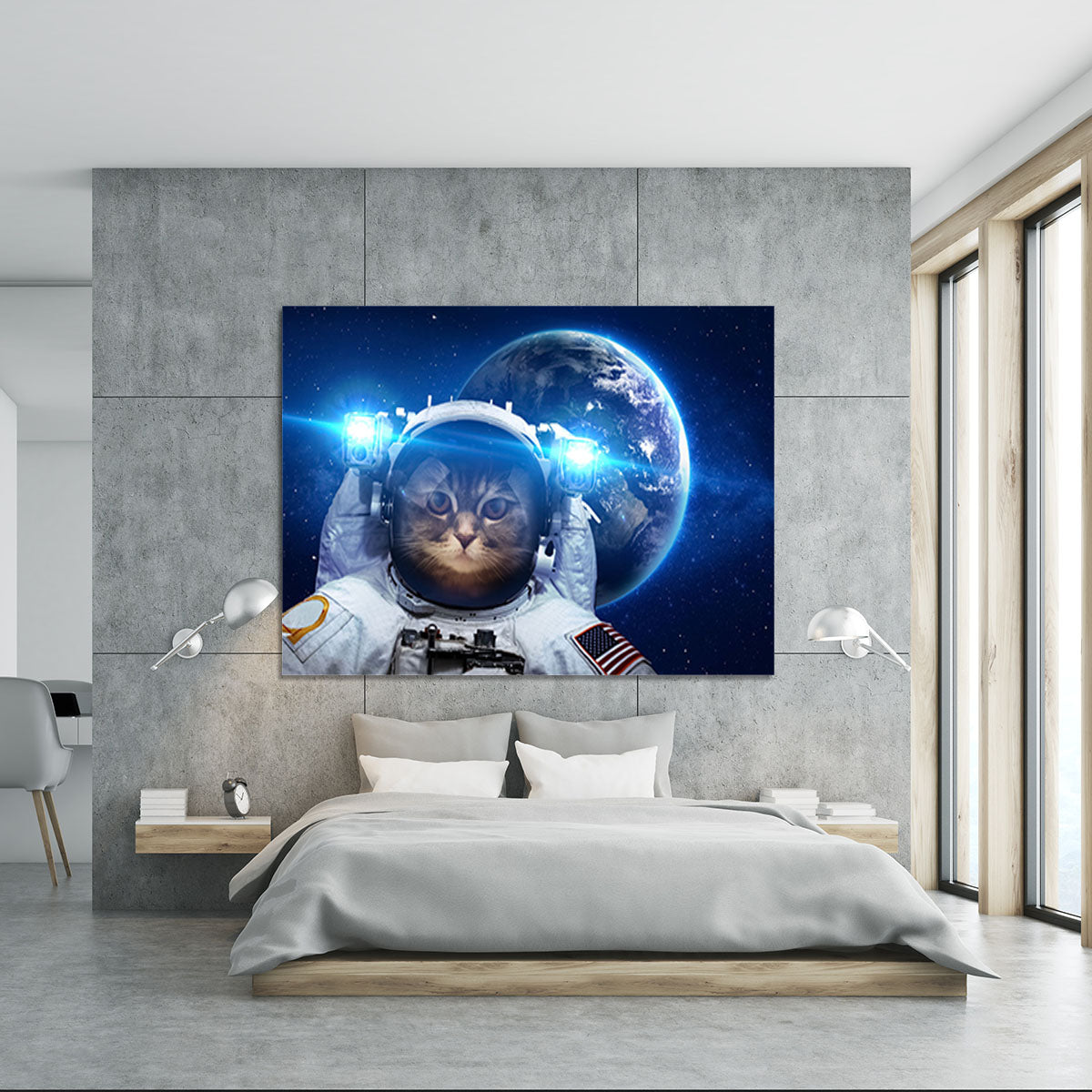Beautiful tabby cat in outer space Canvas Print or Poster - Canvas Art Rocks - 5