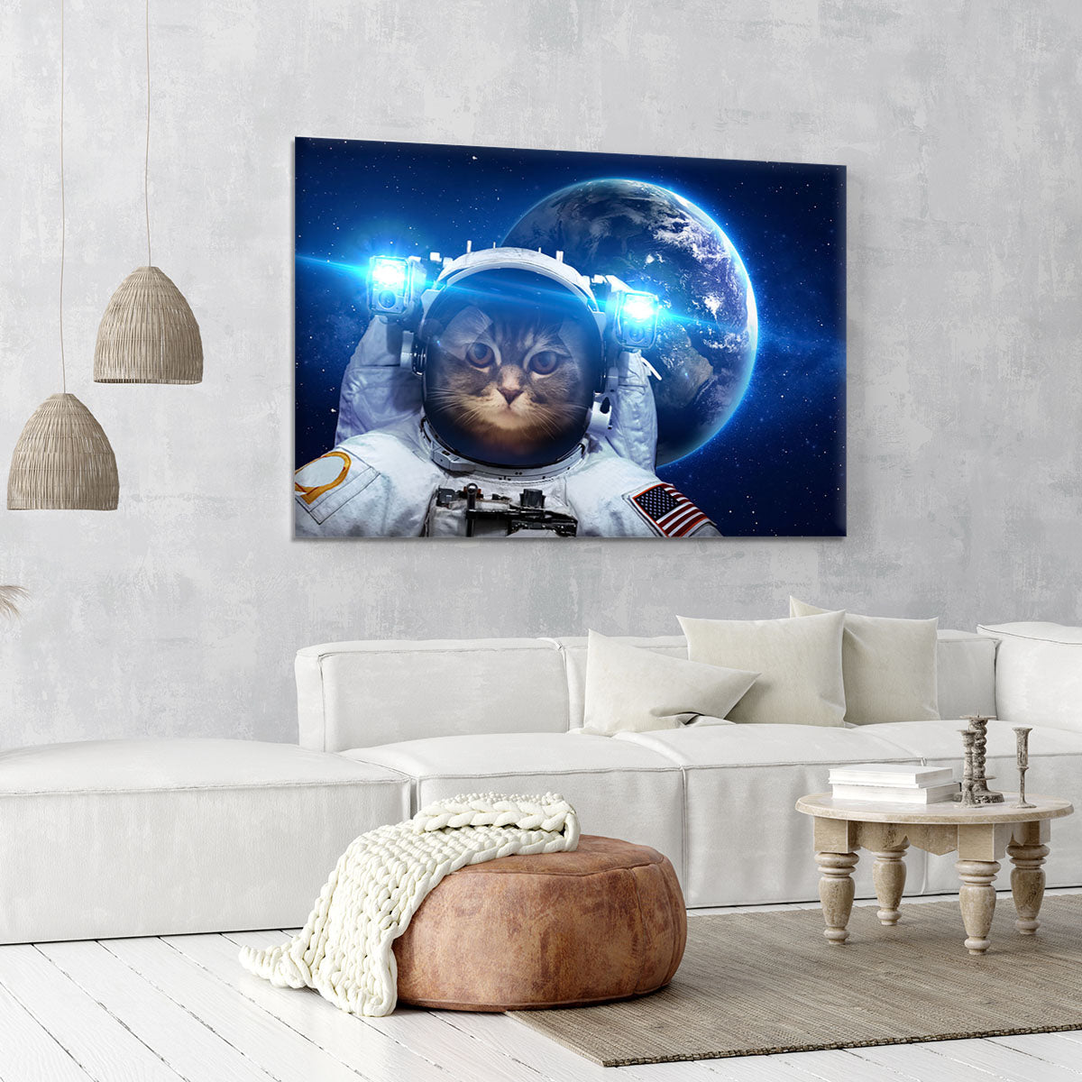 Beautiful tabby cat in outer space Canvas Print or Poster - Canvas Art Rocks - 6