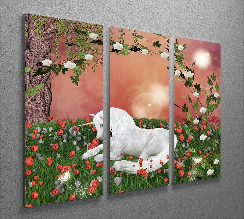 Beautiful unicorn 3 Split Panel Canvas Print - Canvas Art Rocks - 2