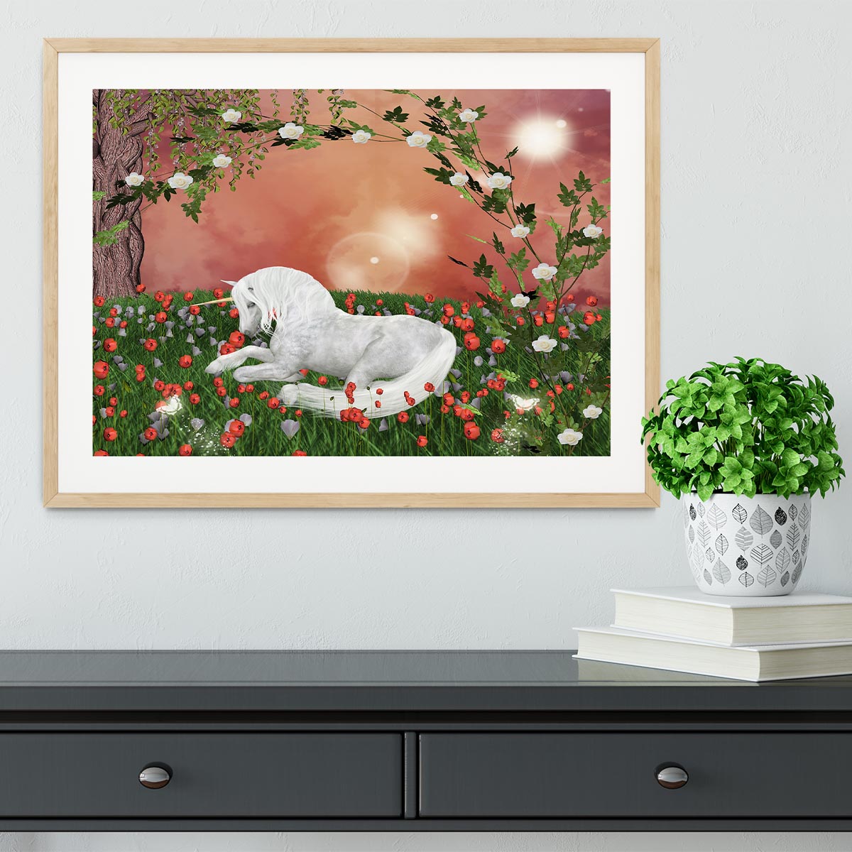 Beautiful unicorn Framed Print - Canvas Art Rocks - 3