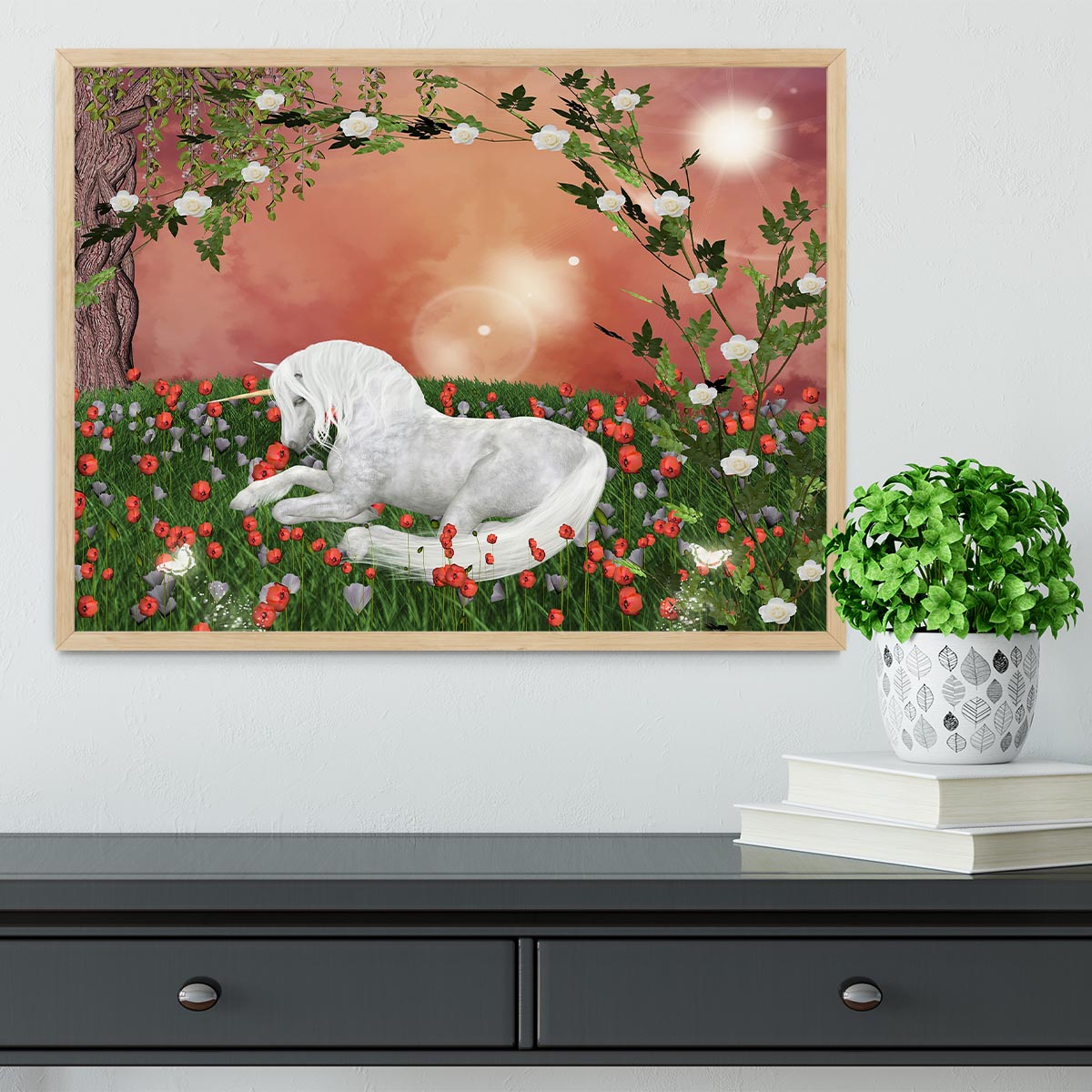 Beautiful unicorn Framed Print - Canvas Art Rocks - 4