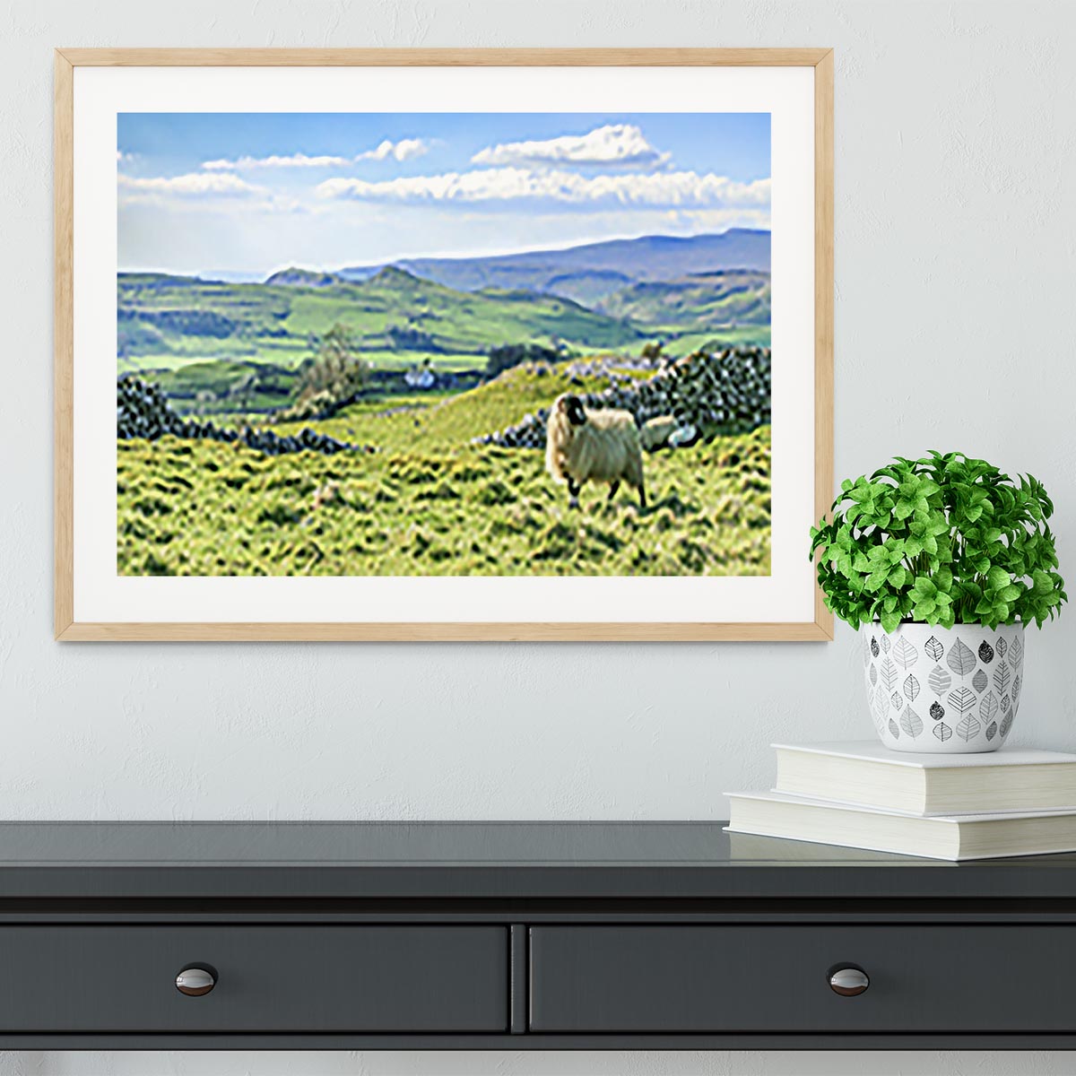 Beautiful yorkshire dales landscape Framed Print - Canvas Art Rocks - 3