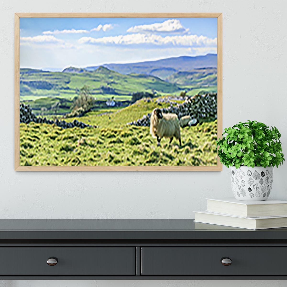 Beautiful yorkshire dales landscape Framed Print - Canvas Art Rocks - 4