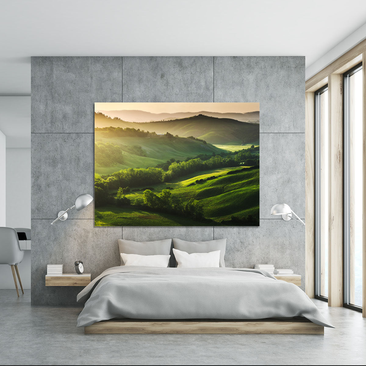 Beautifully illuminated landscape Canvas Print or Poster - Canvas Art Rocks - 5