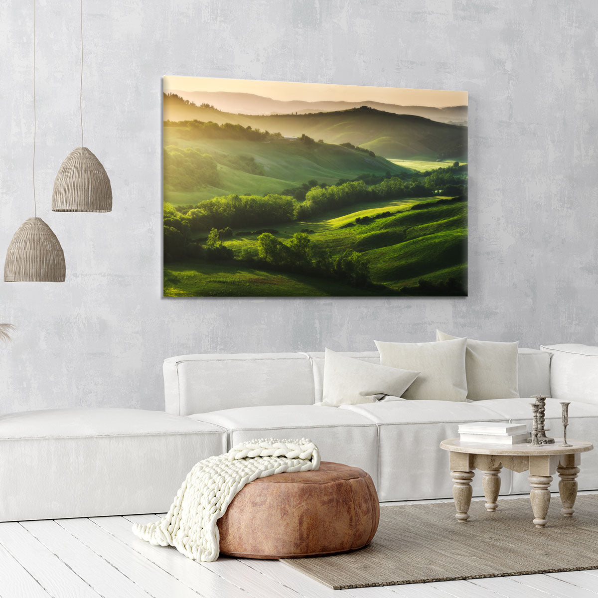 Beautifully illuminated landscape Canvas Print or Poster - Canvas Art Rocks - 6