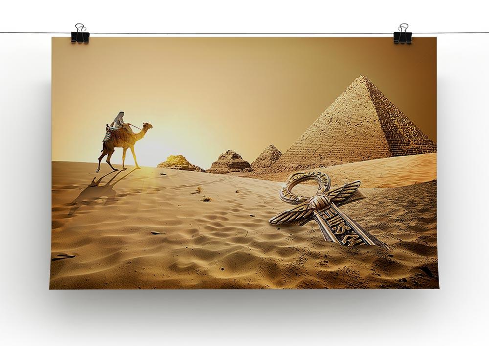 Bedouin on camel Canvas Print or Poster - Canvas Art Rocks - 2