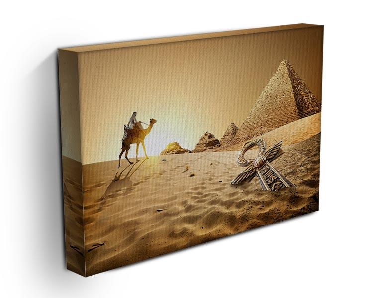 Bedouin on camel Canvas Print or Poster - Canvas Art Rocks - 3