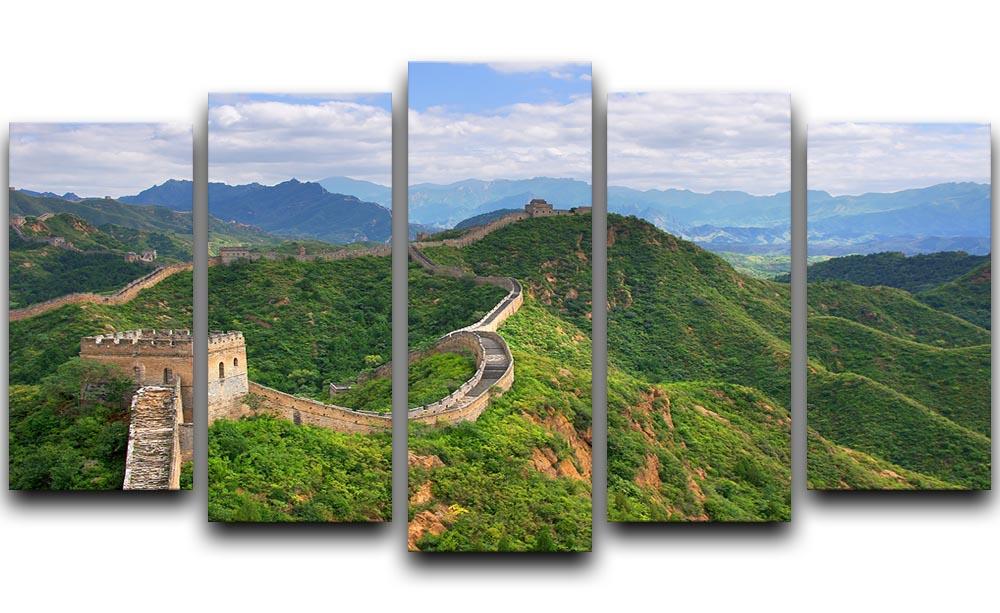 Beijing Great Wall of China 5 Split Panel Canvas  - Canvas Art Rocks - 1