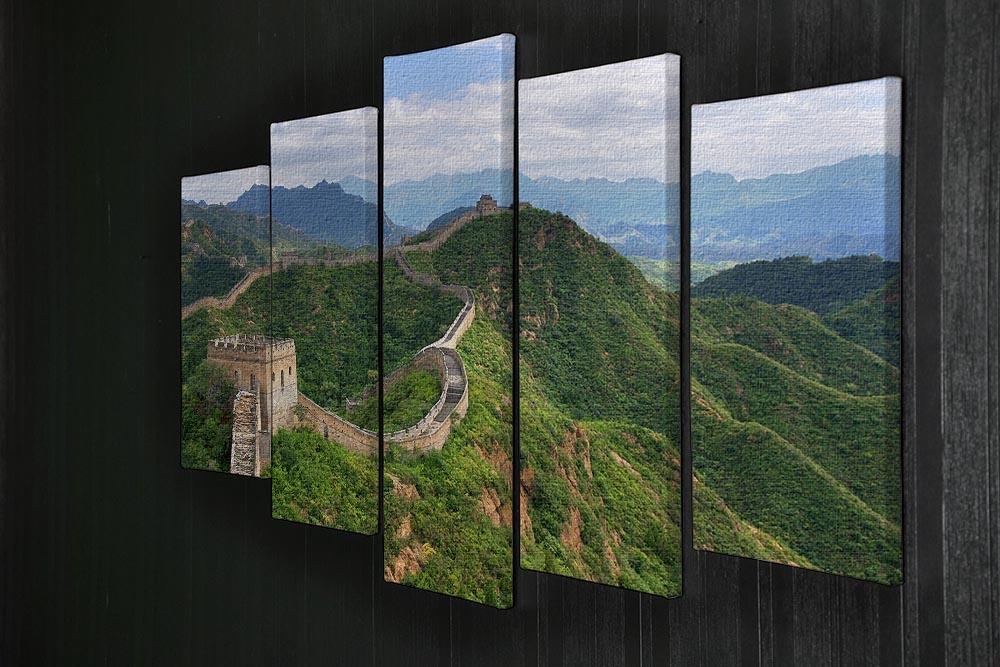 Beijing Great Wall of China 5 Split Panel Canvas  - Canvas Art Rocks - 2