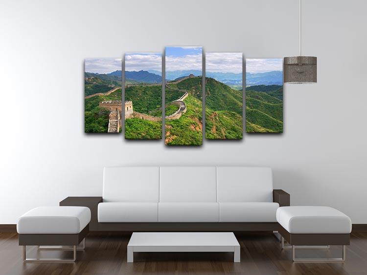 Beijing Great Wall of China 5 Split Panel Canvas  - Canvas Art Rocks - 3